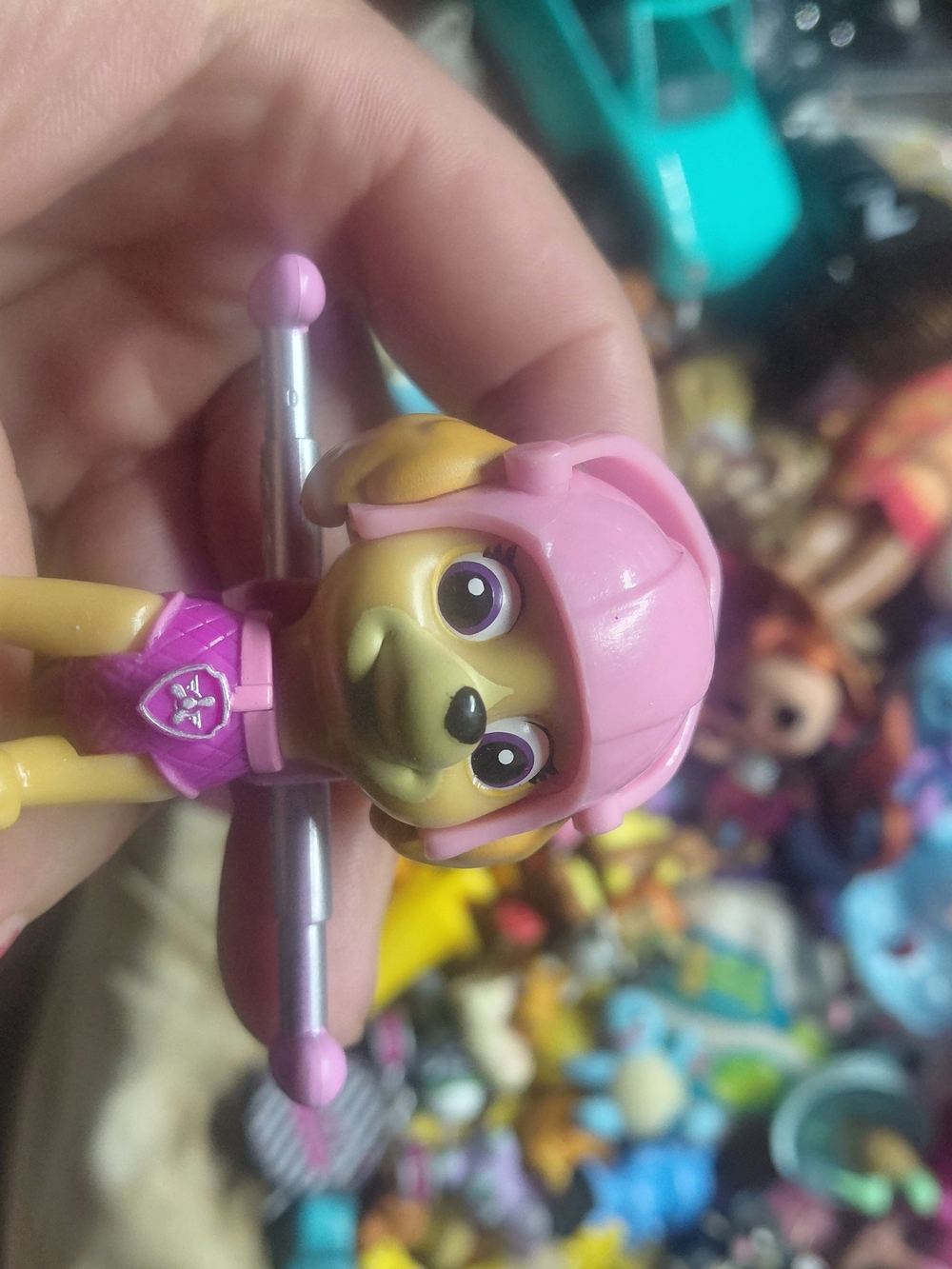 be a PAW Patrol Air Rescue Skye action figure,  pop out wings